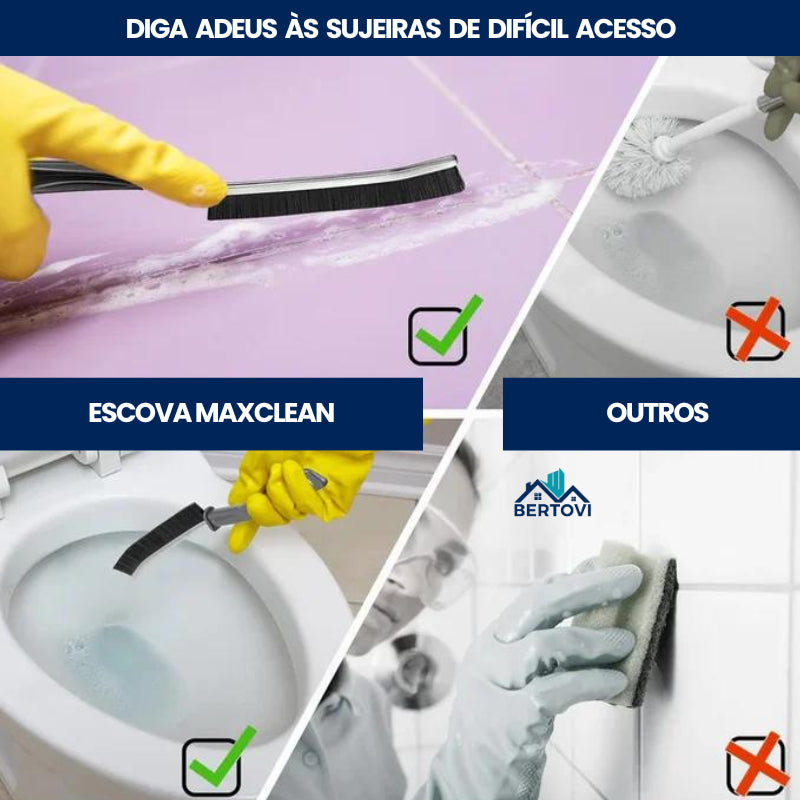 Escova MaxClean - Perfeita para Limpeza de Bordas e Cantos